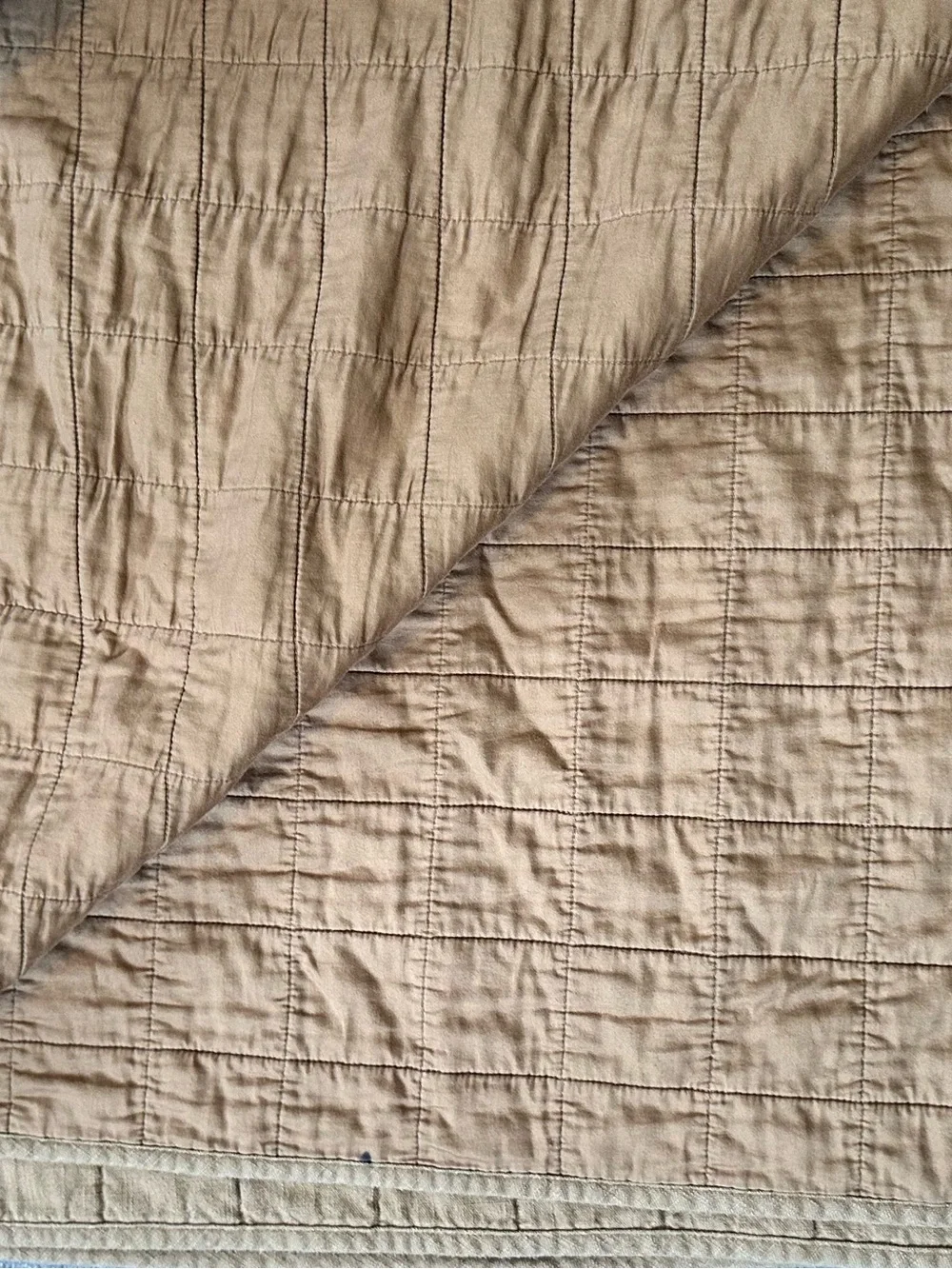 CASALUNA Heavyweight Linen Rayon Quilt Cover Blanket King USED
